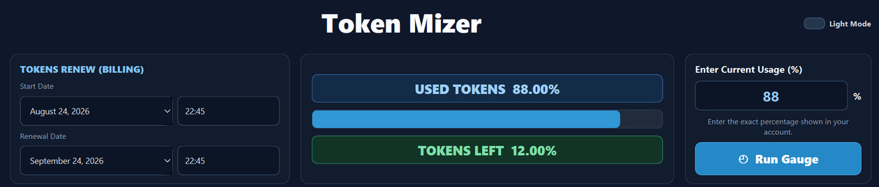 Cursor Token Mizer